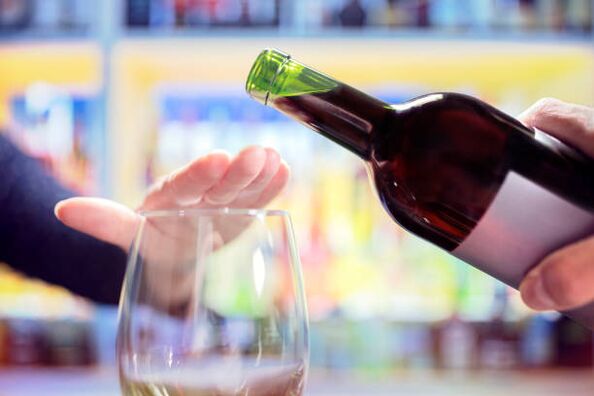 atsisakyti alkoholio